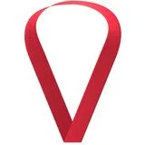 Red Sewn Through Ribbon for Medals