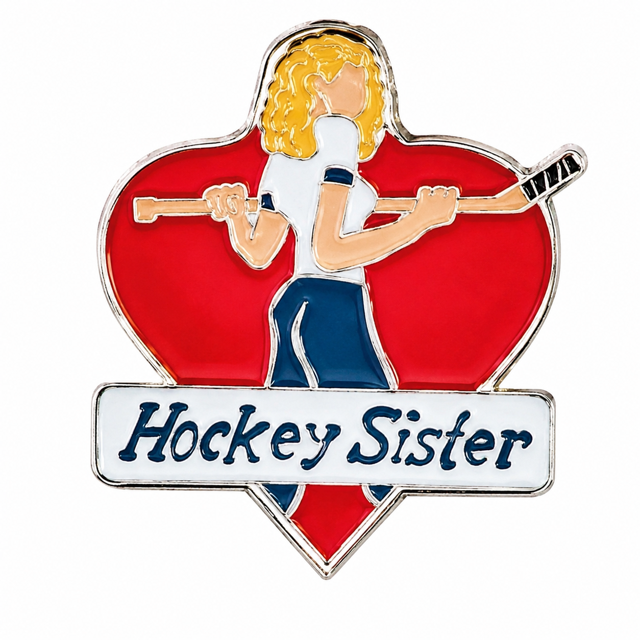 Hockey Sister Pin