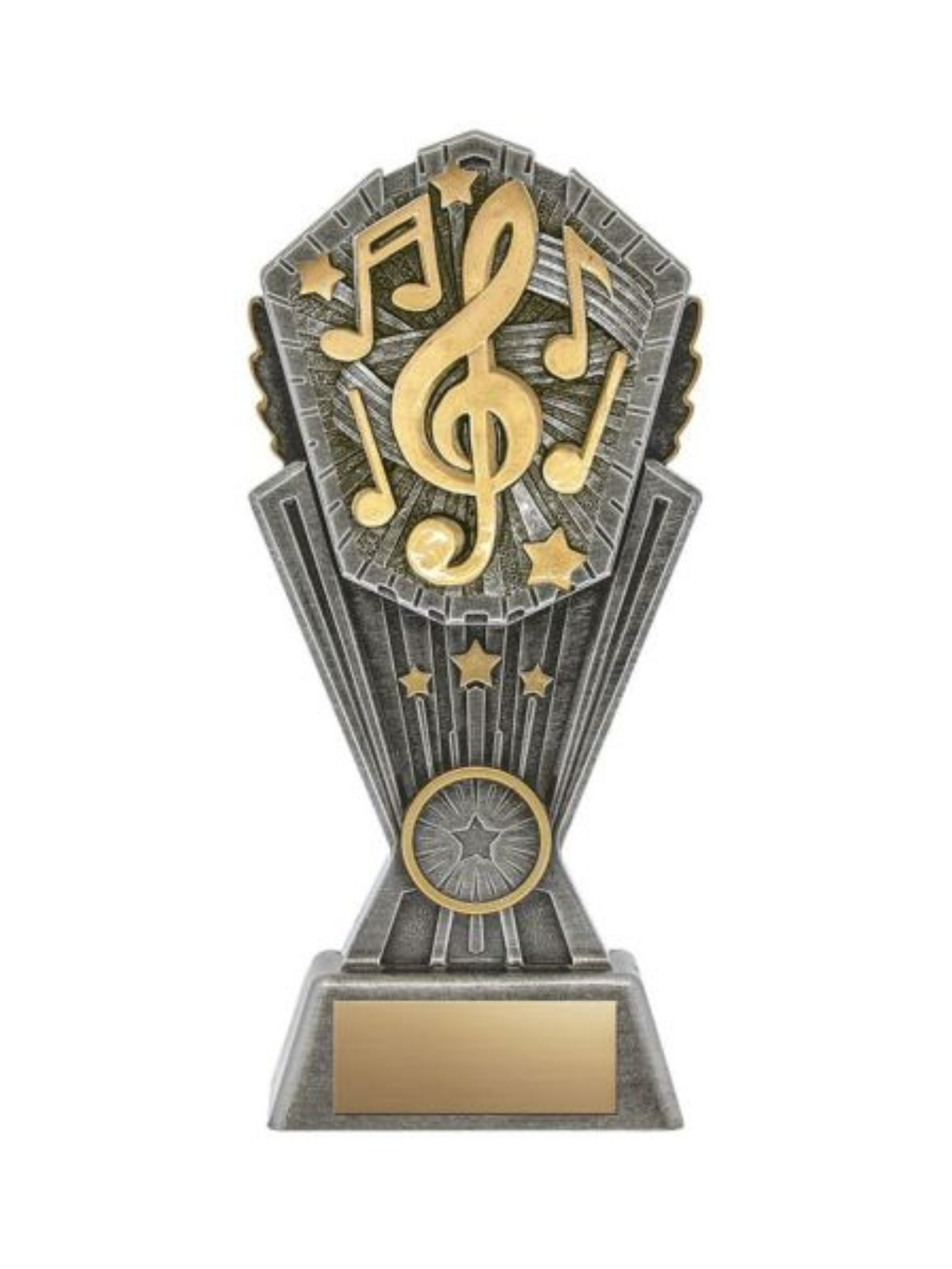 Music Cosmos Resin Trophy- 4 Sizes (Includes Engraving)