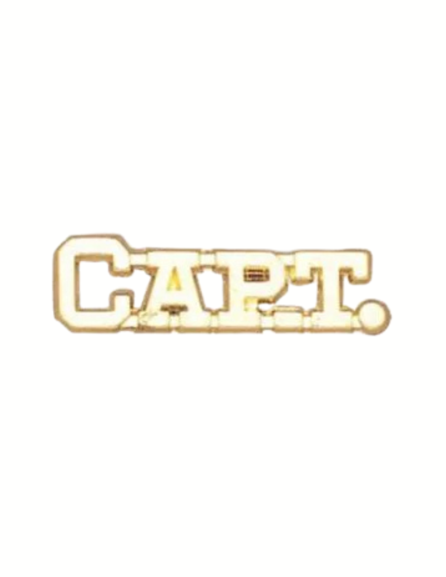 Gold Captain Chanille Pin