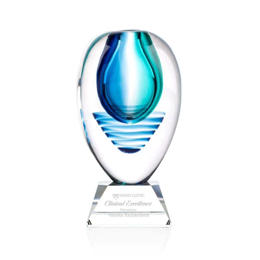 water ripple art glass