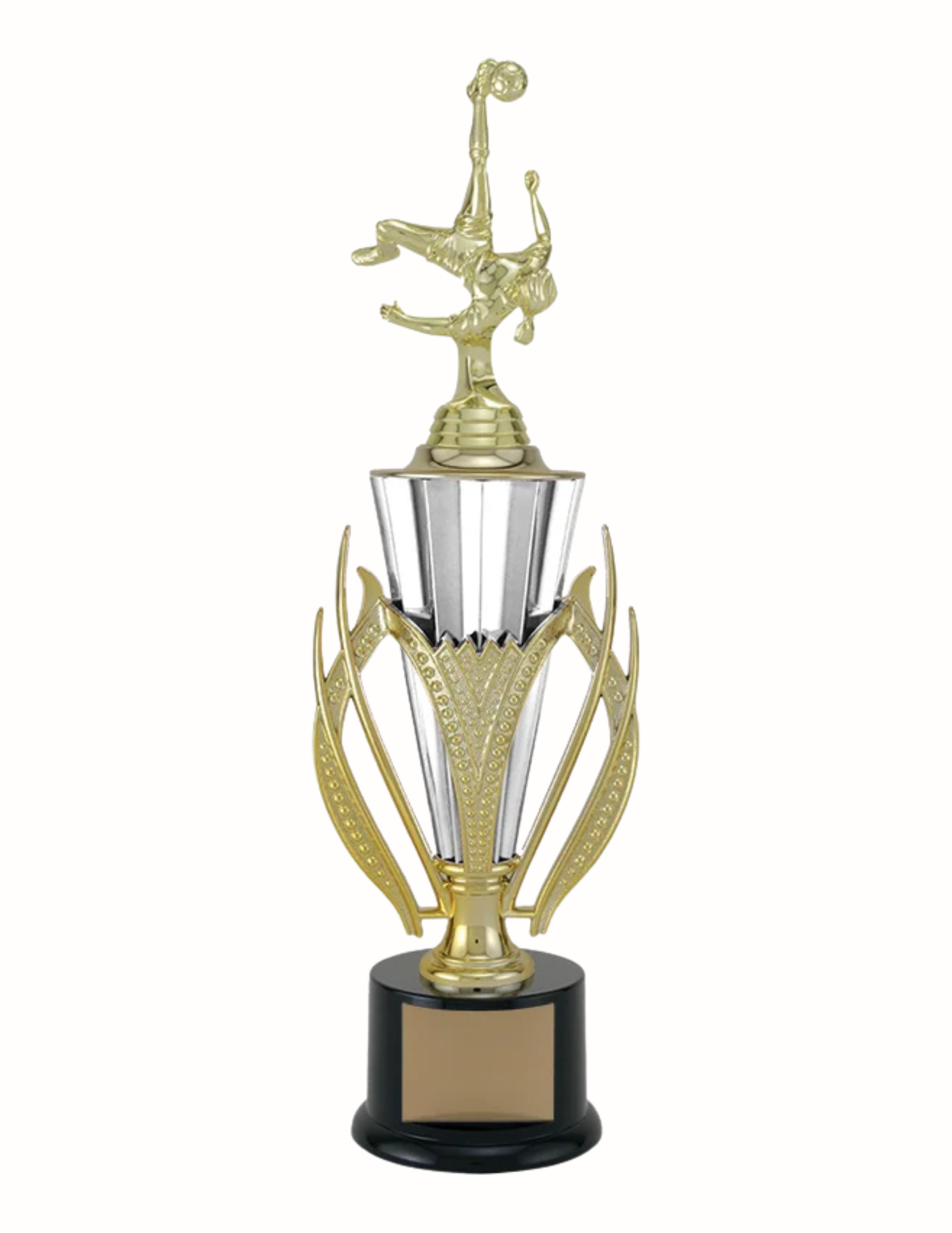 Vanguard Silver Plastic Cup- 2 Sizes, Choose Your Topper (Includes Engraving)
