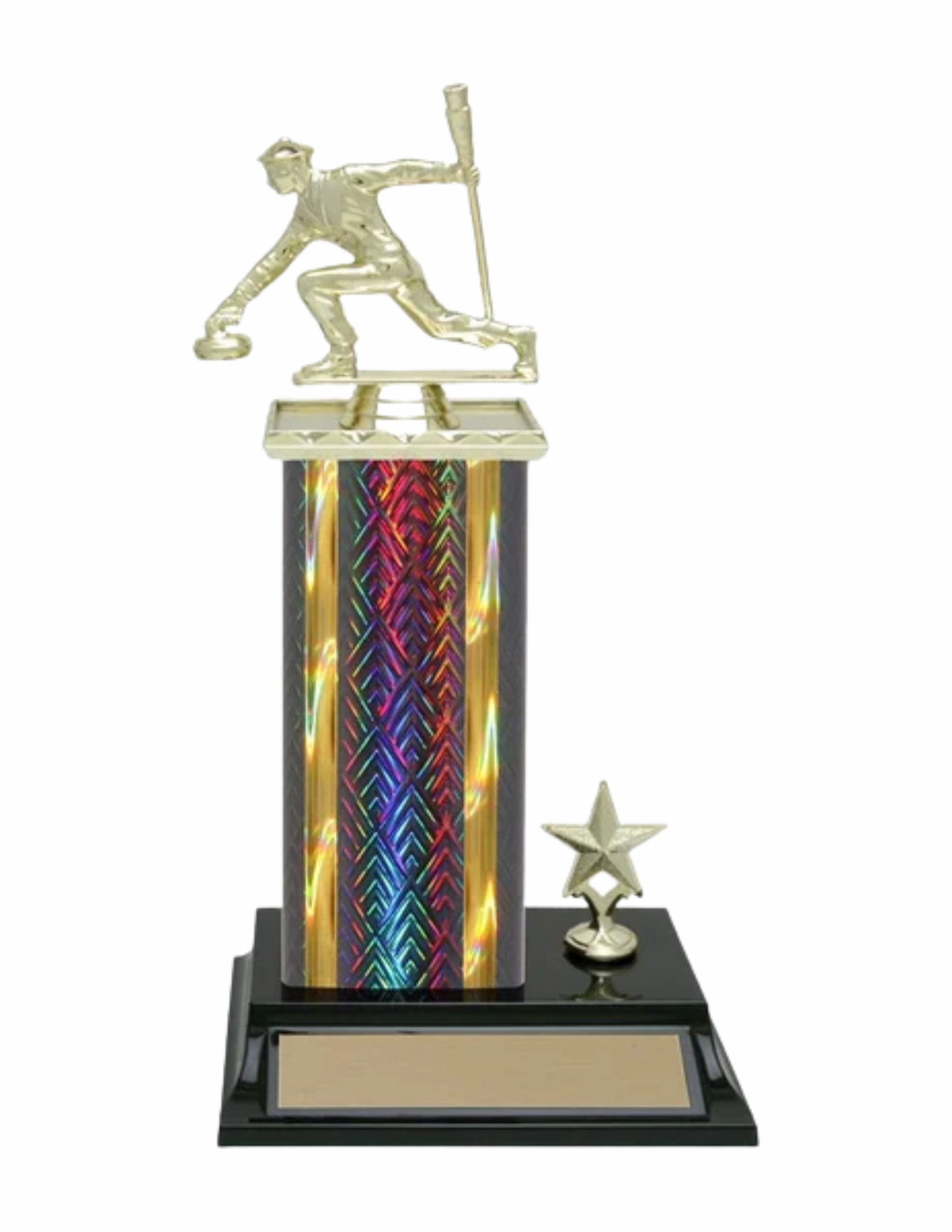 Medium Star Assembled Trophy- Choose your Color and Topper!- 3 Sizes  (Includes Engraving)