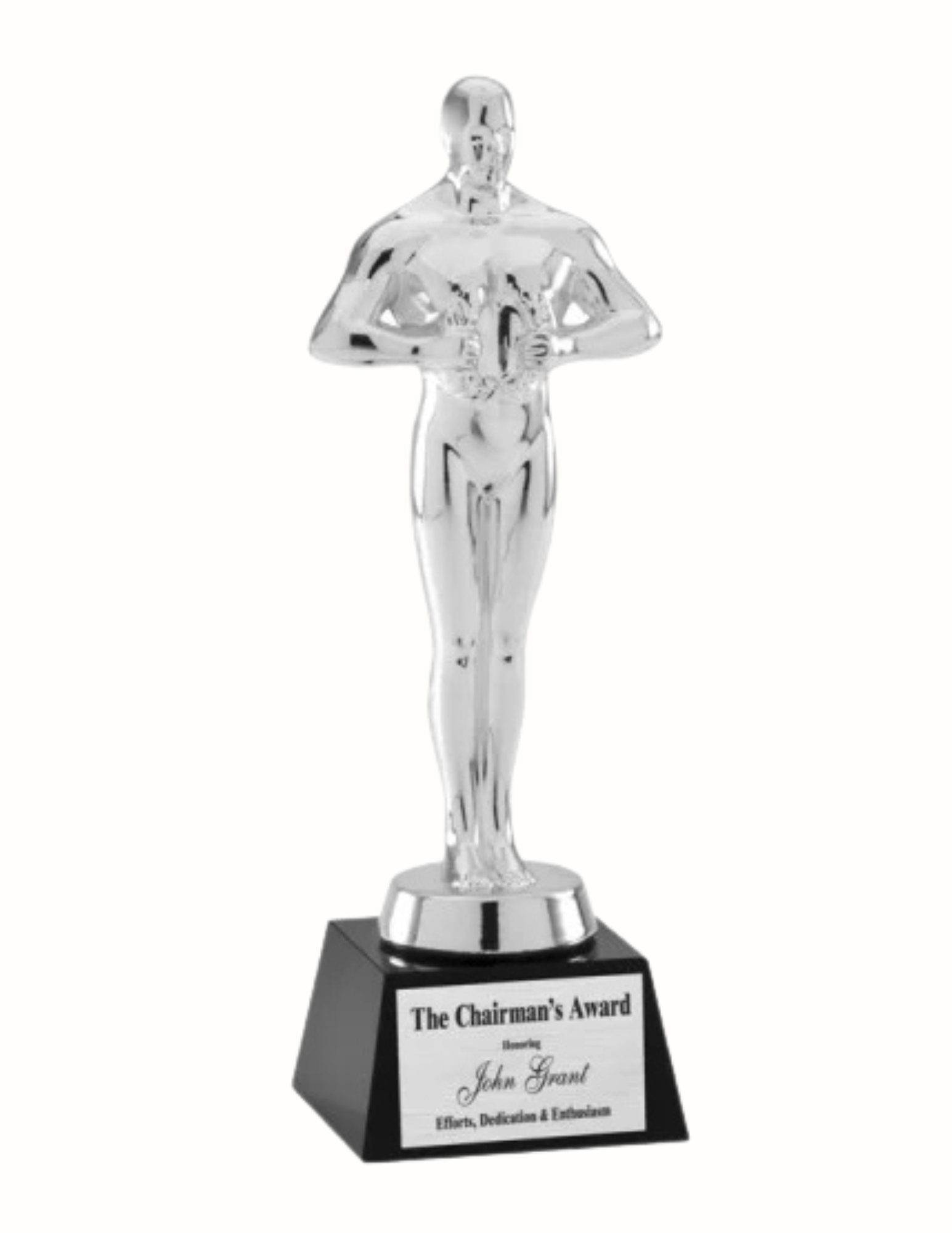Silver Crystal Male Victory Award 8.5" (Includes Engraving)