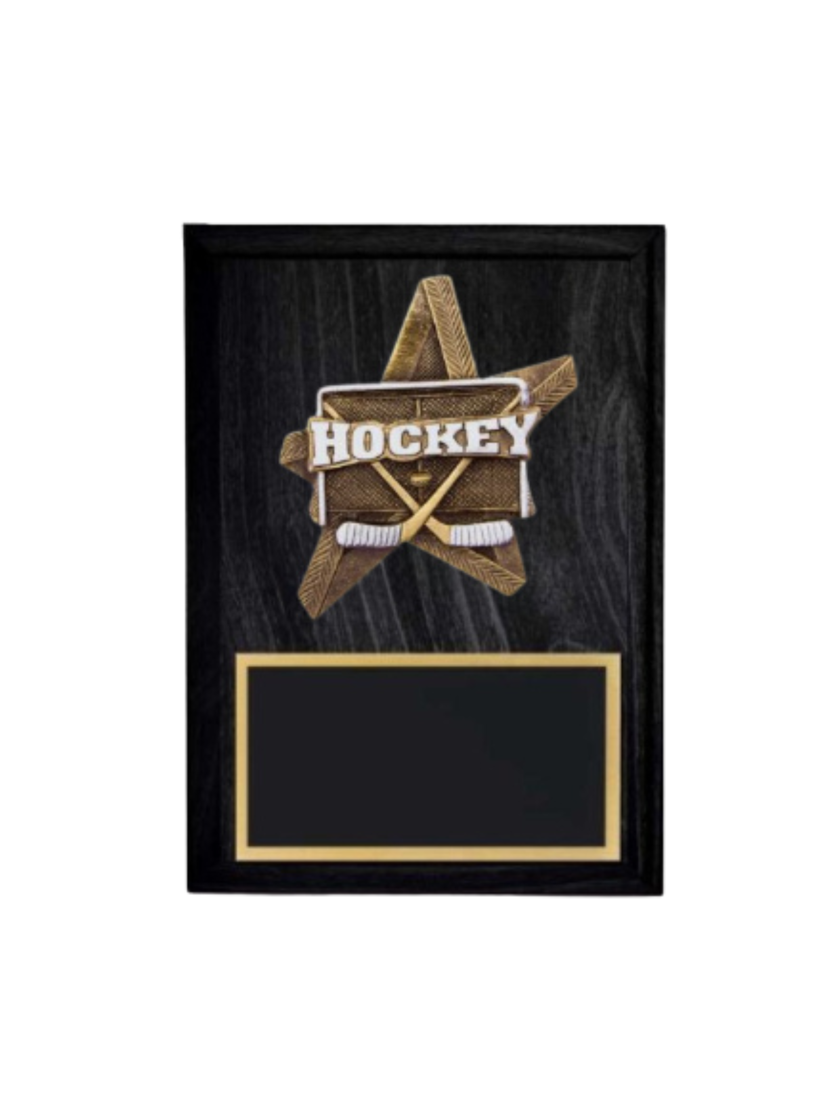 Pro Star Hockey Plaque- 2 Sizes (Includes Engraving)