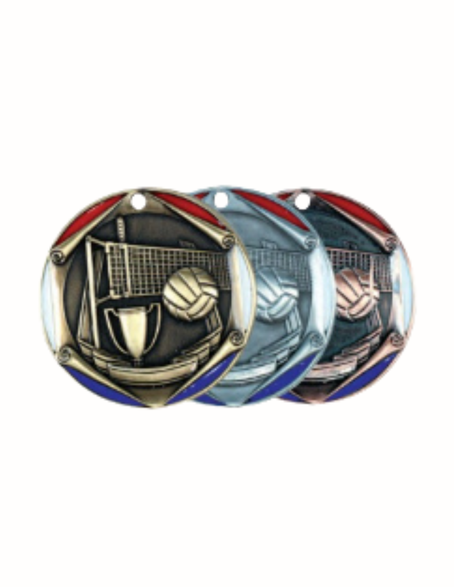 Legacy Volleyball Medal 2" (Includes Ribbon)