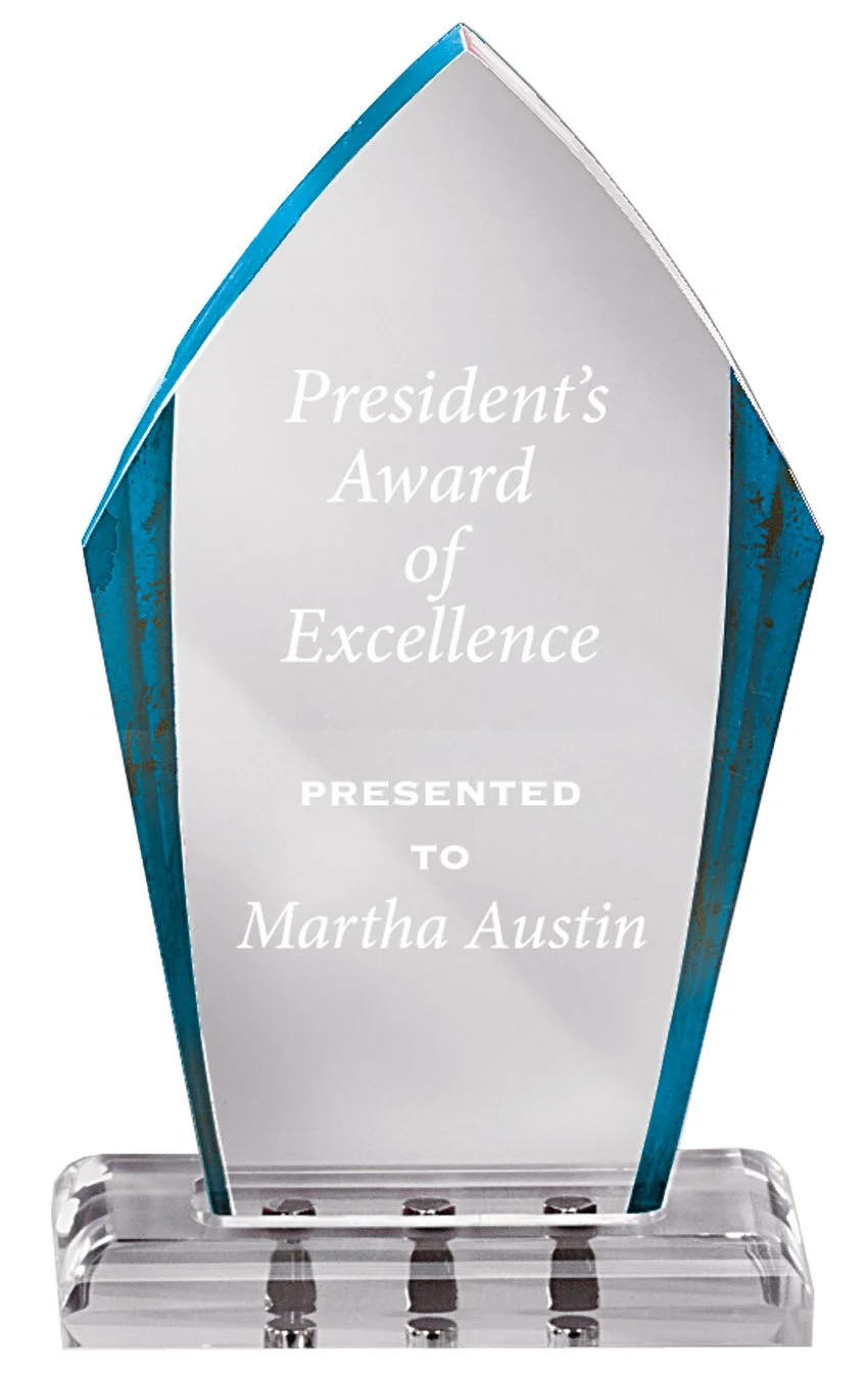 Peak Magnetic Stand Up Award 5.5"x9.5"- 3 Colors (2 Custom Options)