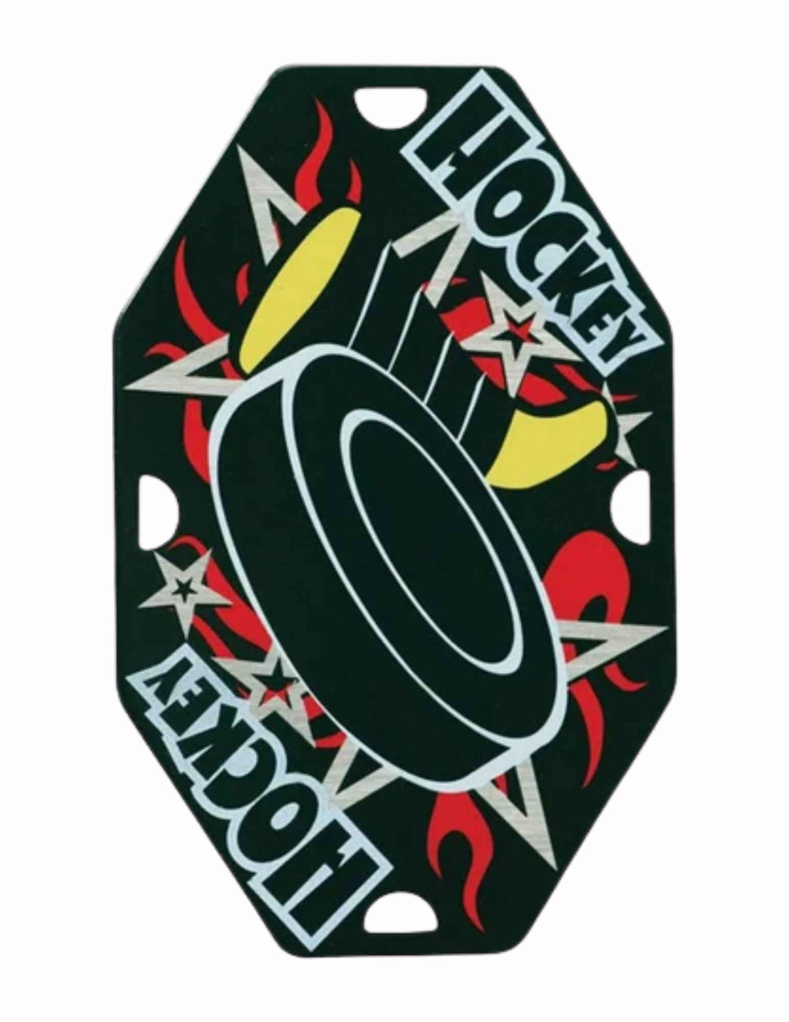 Hockey Street Tag with Ball Chain 1.675"x2.5"