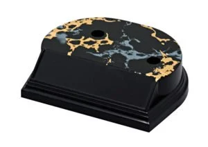 2 Hole Black Gold Base, 2 Sizes