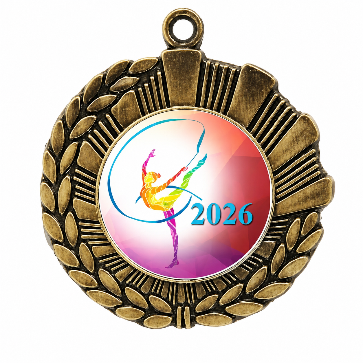 Sunburst Gymnastics 1  7/8" Medal (Includes Ribbon)