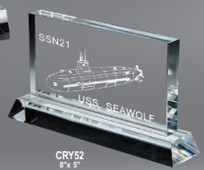 Landscape Pro Crystal Award 8" x 5" (Includes Engraving)