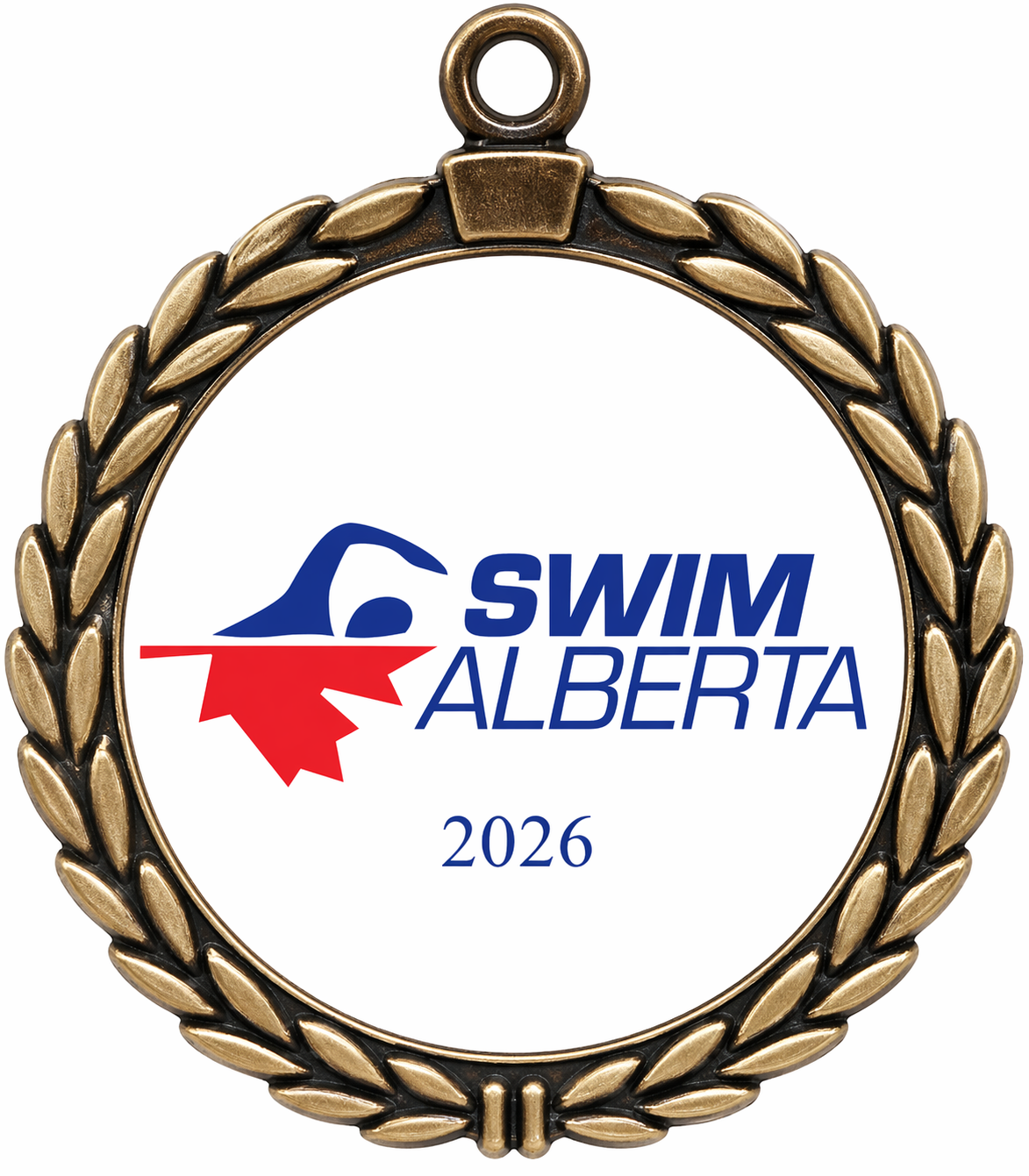 2.5" Garland Swimming Medal (Includes Ribbon)