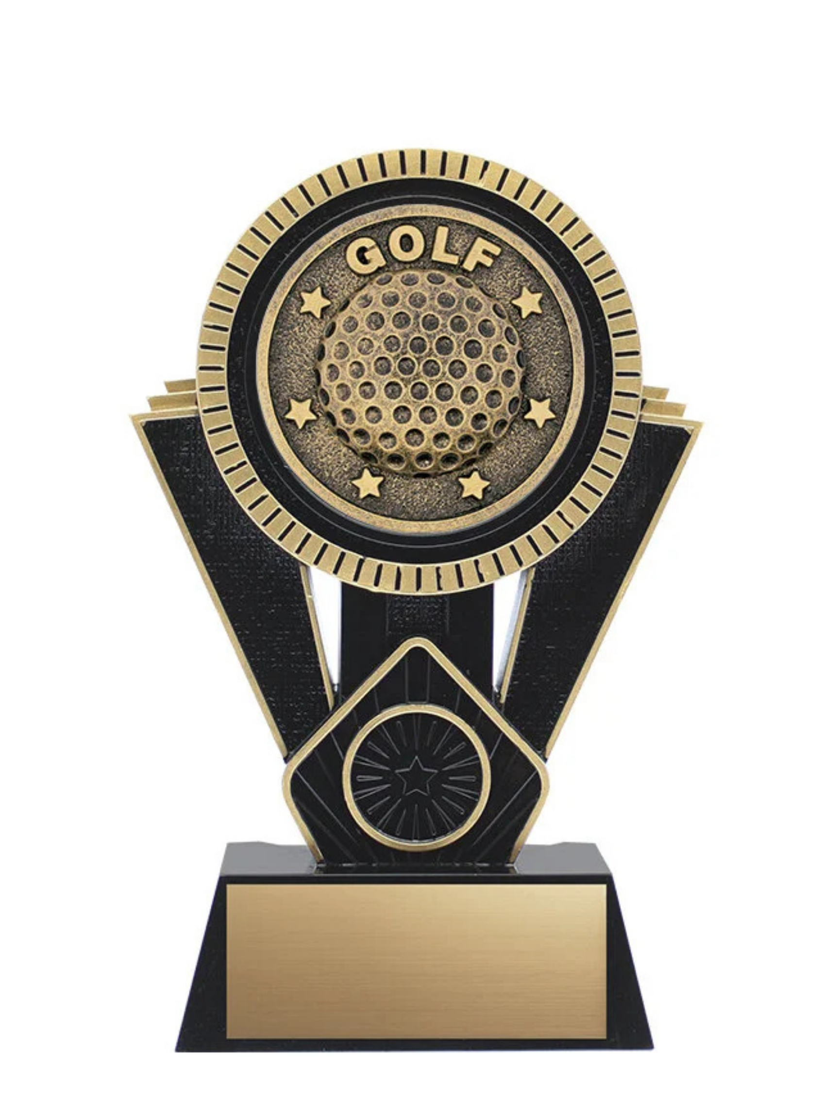 Apex Golf Resin Trophy- 4 Sizes, 2 Colors (Includes Engraving)