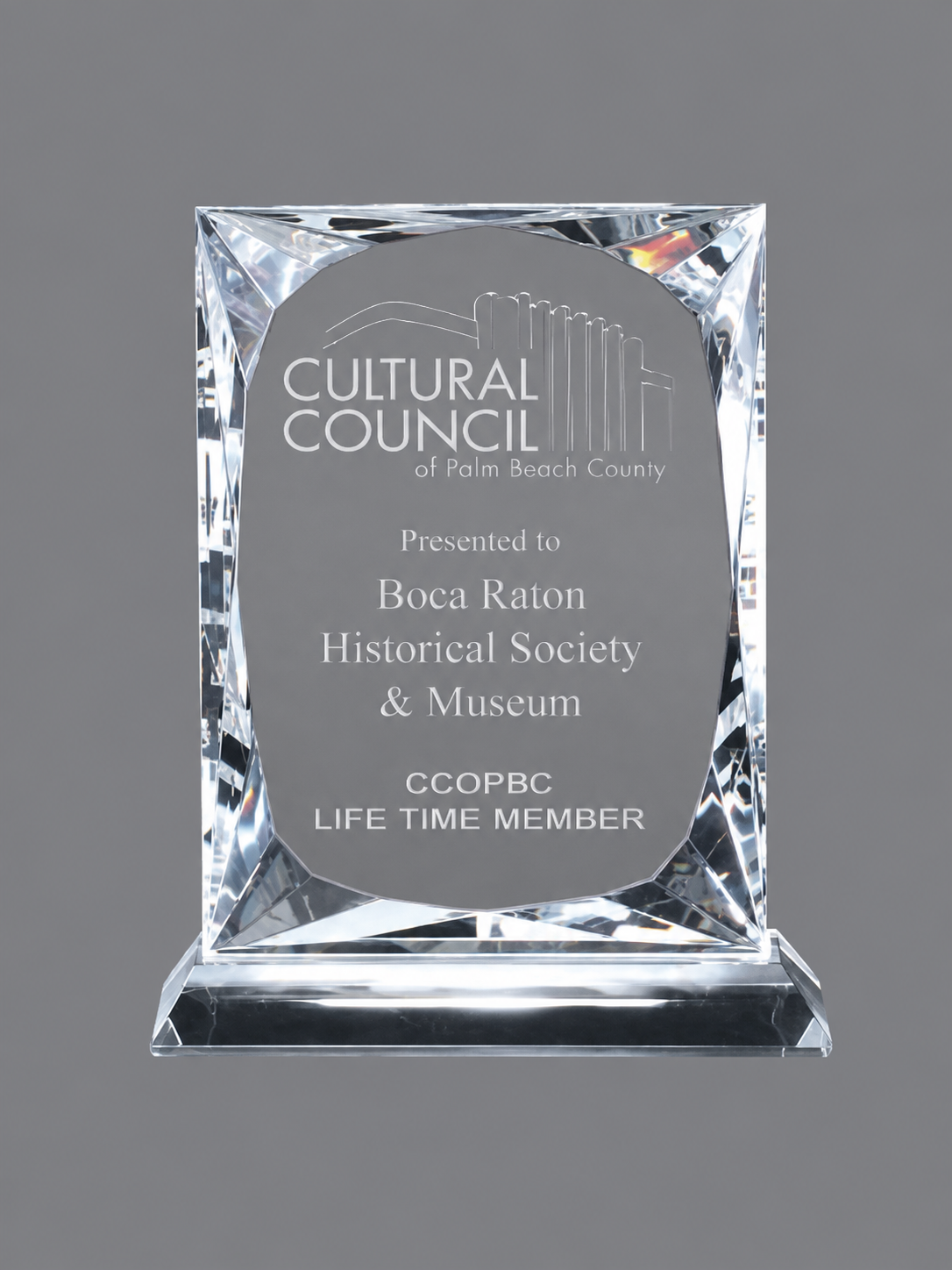 Ice Crystal Award- 3 Sizes (Includes Engraving)