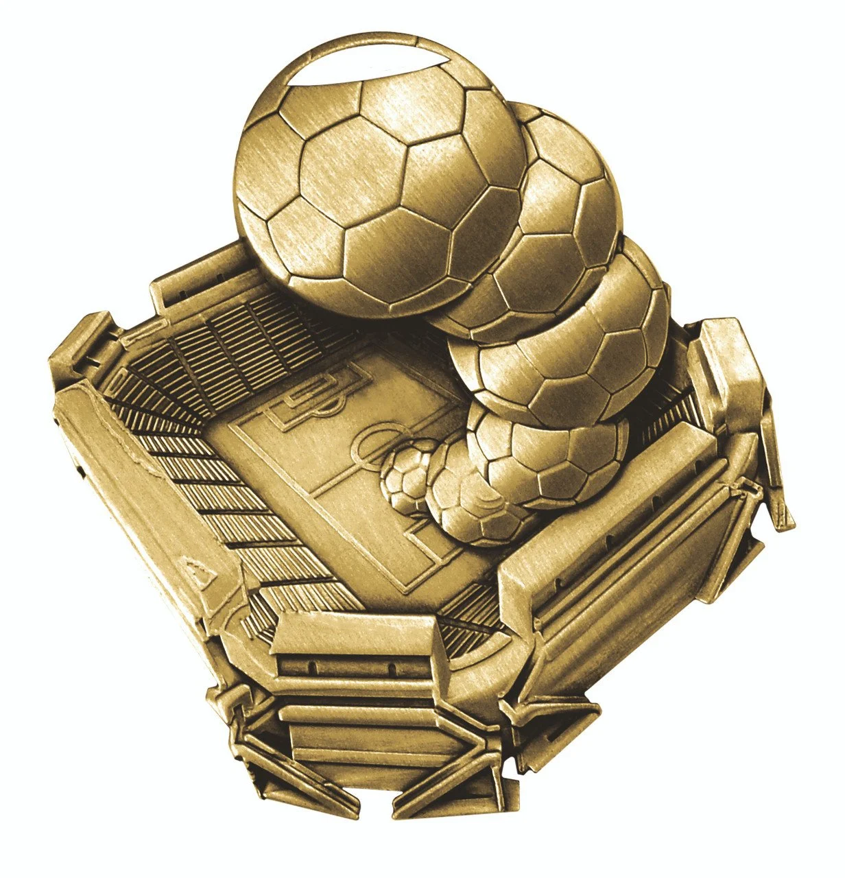 Soccer Stadium Medal 2.5" (Includes Ribbon)
