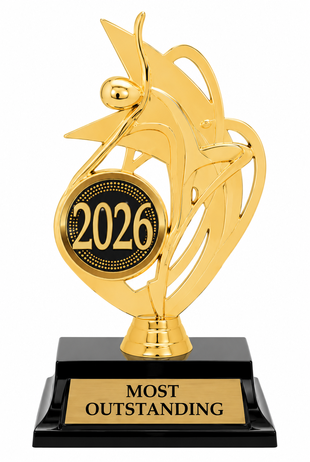 Gold Dance Trophy 7.5" (Includes Engraving)