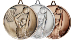 Heritage Male Basketball Medal 2.5" (Includes Ribbon)