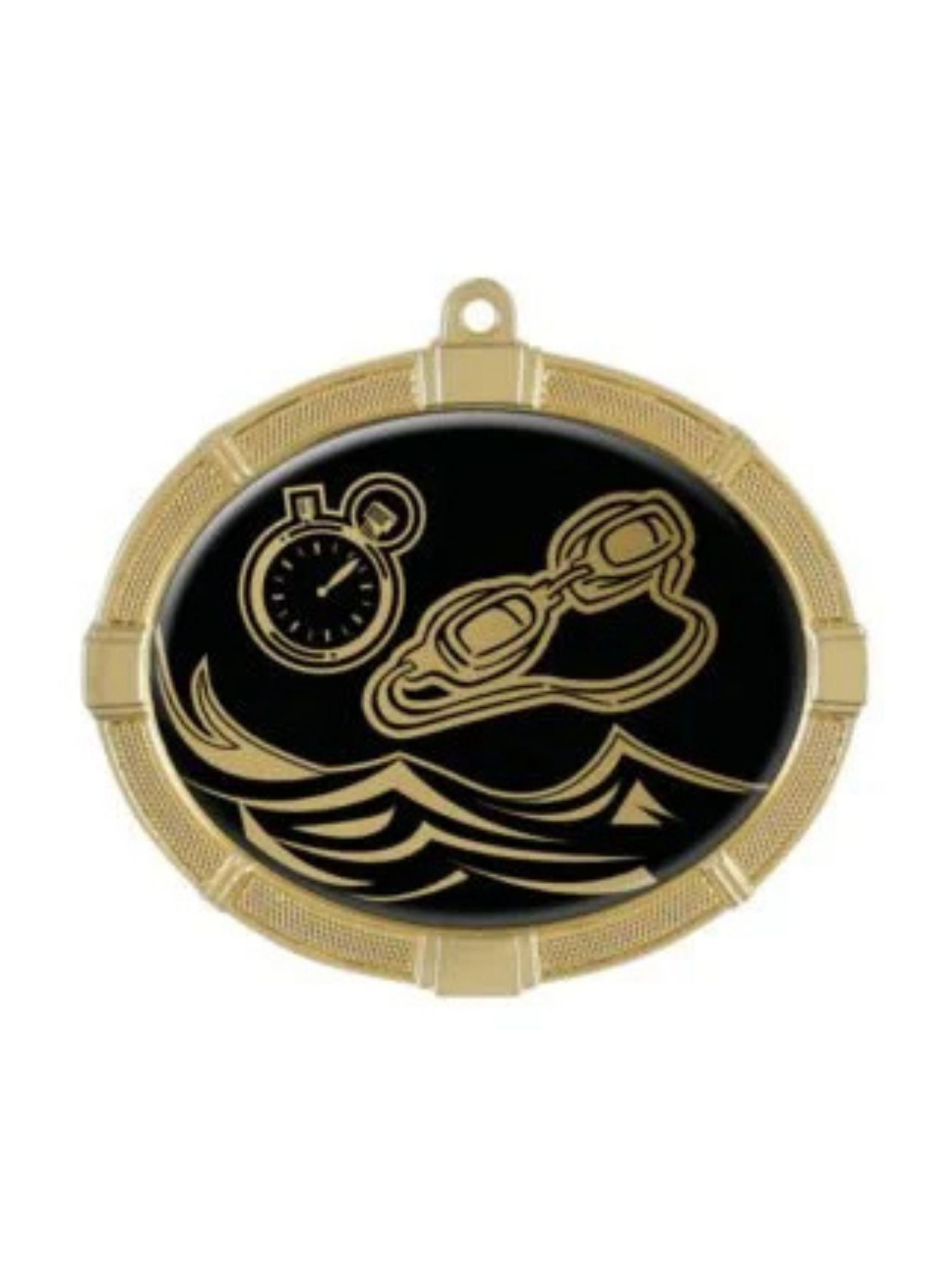 Impact Series Swimming Medal 3.375"x2.625" (Includes Ribbon)