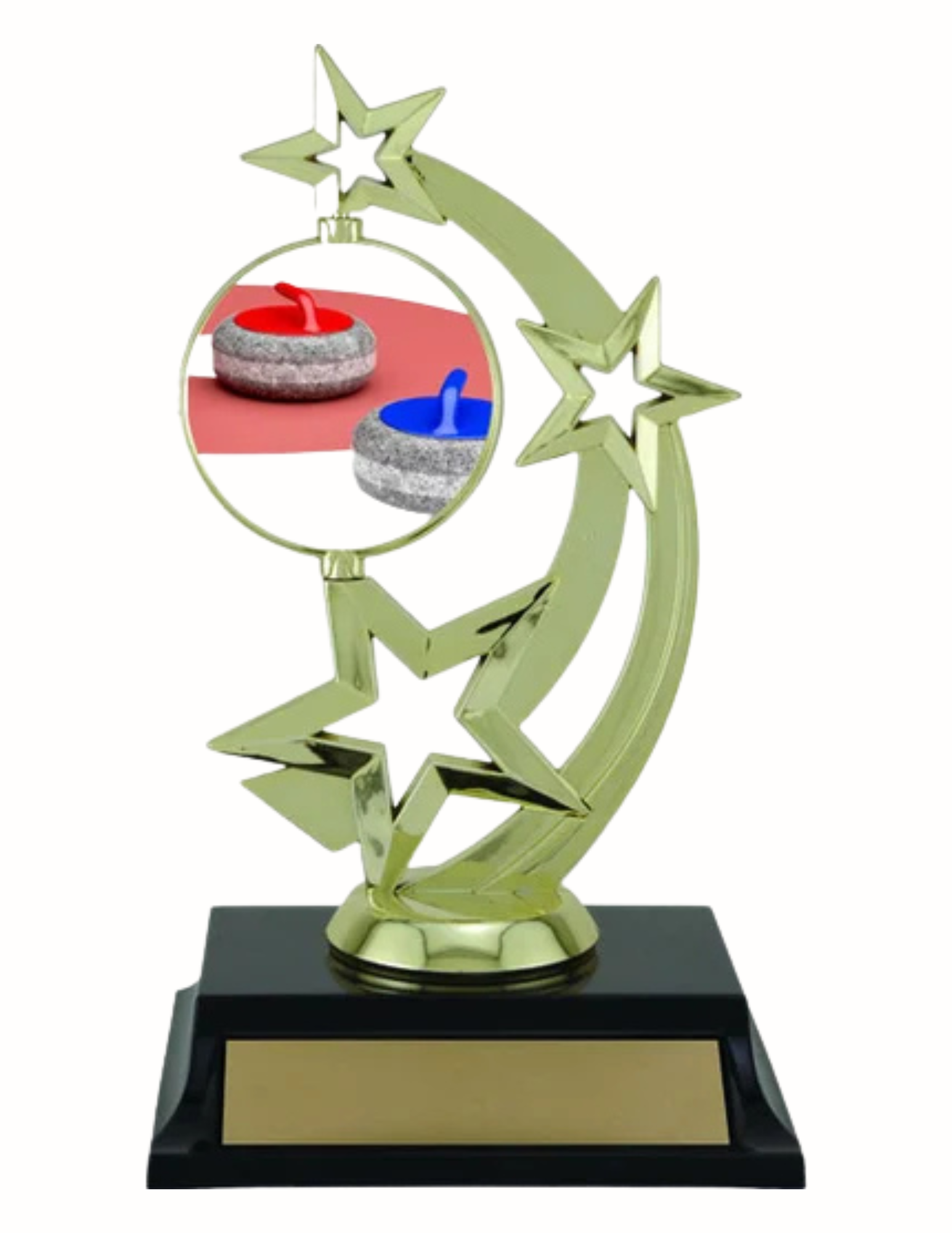 Spinner Curling Trophy 7" (Includes Engraving)