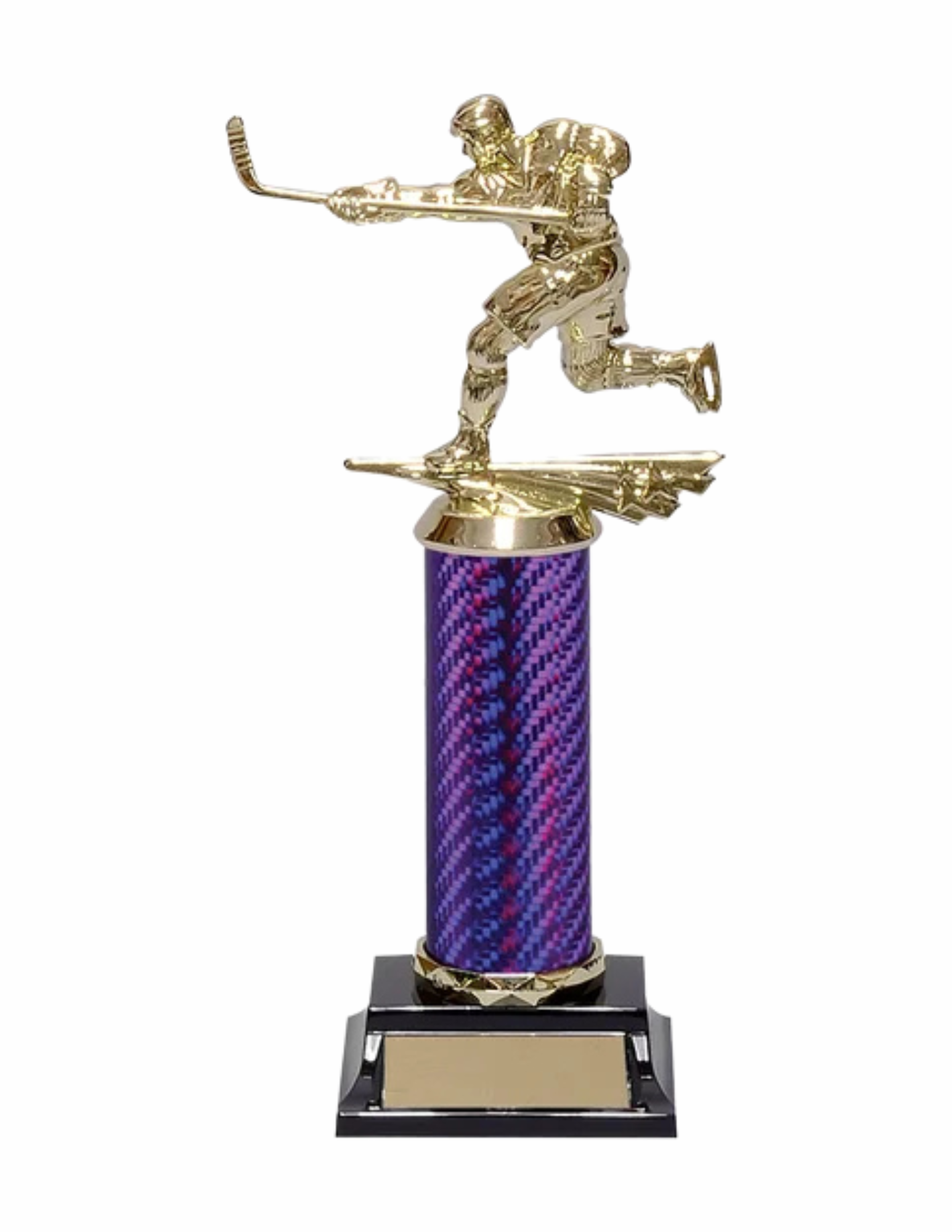 Carbon Fiber Hockey Trophy S - 3 Sizes (Engraving Included)
