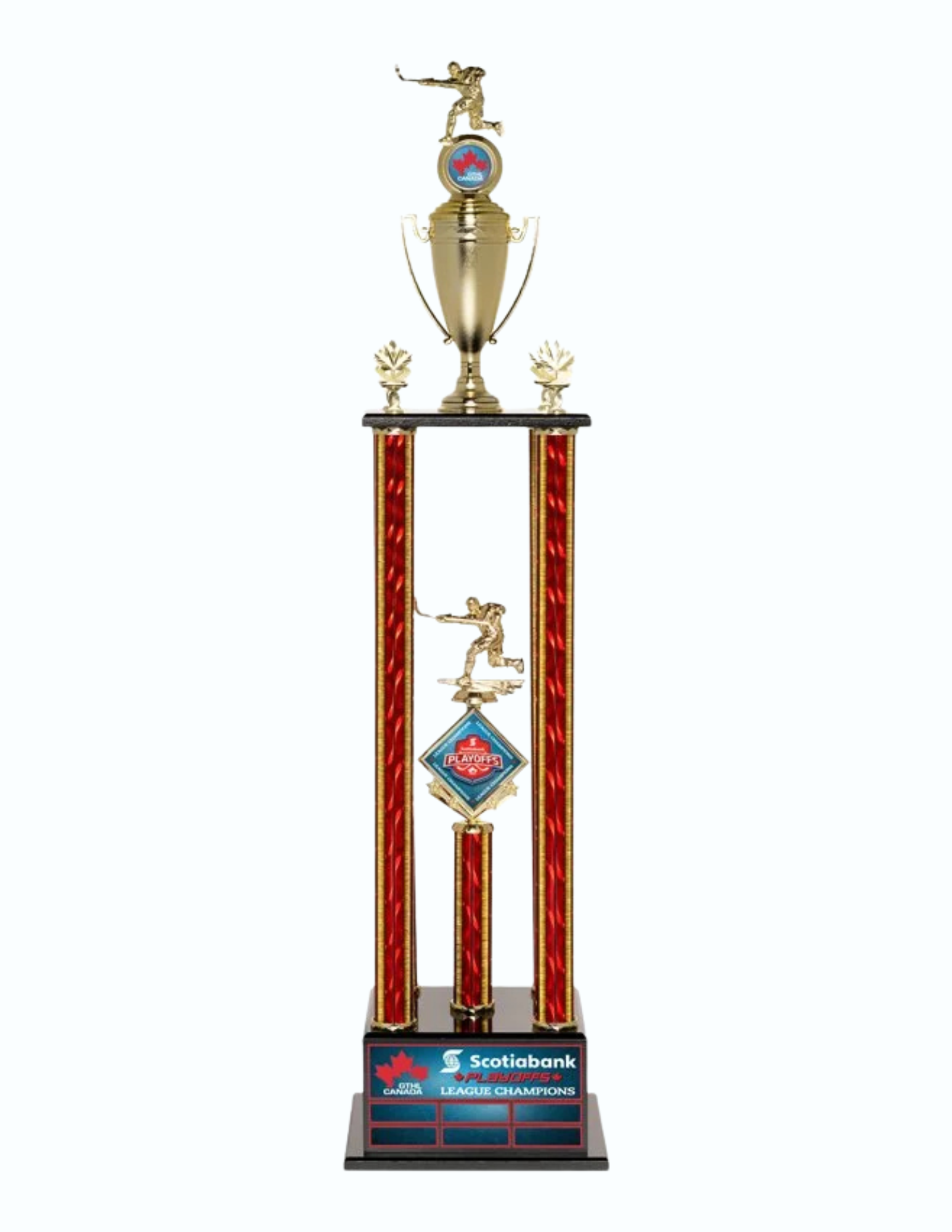 4 Post Annual Trophy 48″ (Includes Header Engraving)