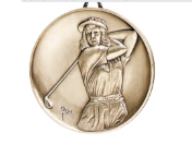 Heritage Female Golf Medal 2.5" (Includes Ribbon)