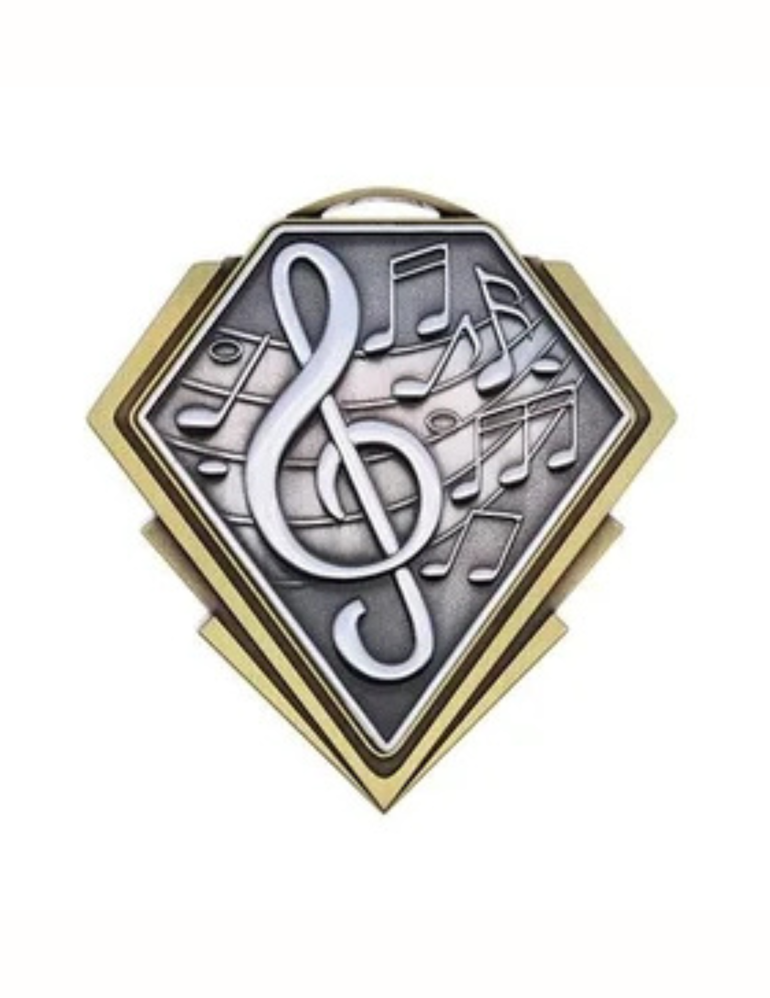 Diamond Series Music Medal 3" (Includes Ribbon)