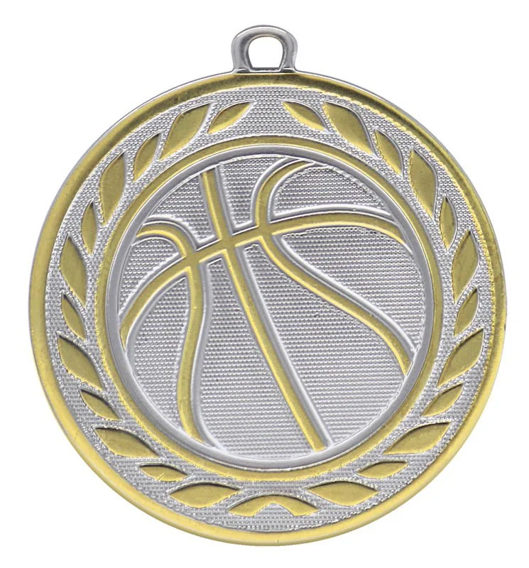 2-Tone Series Basketball Medal 2.125" (Includes Ribbon)