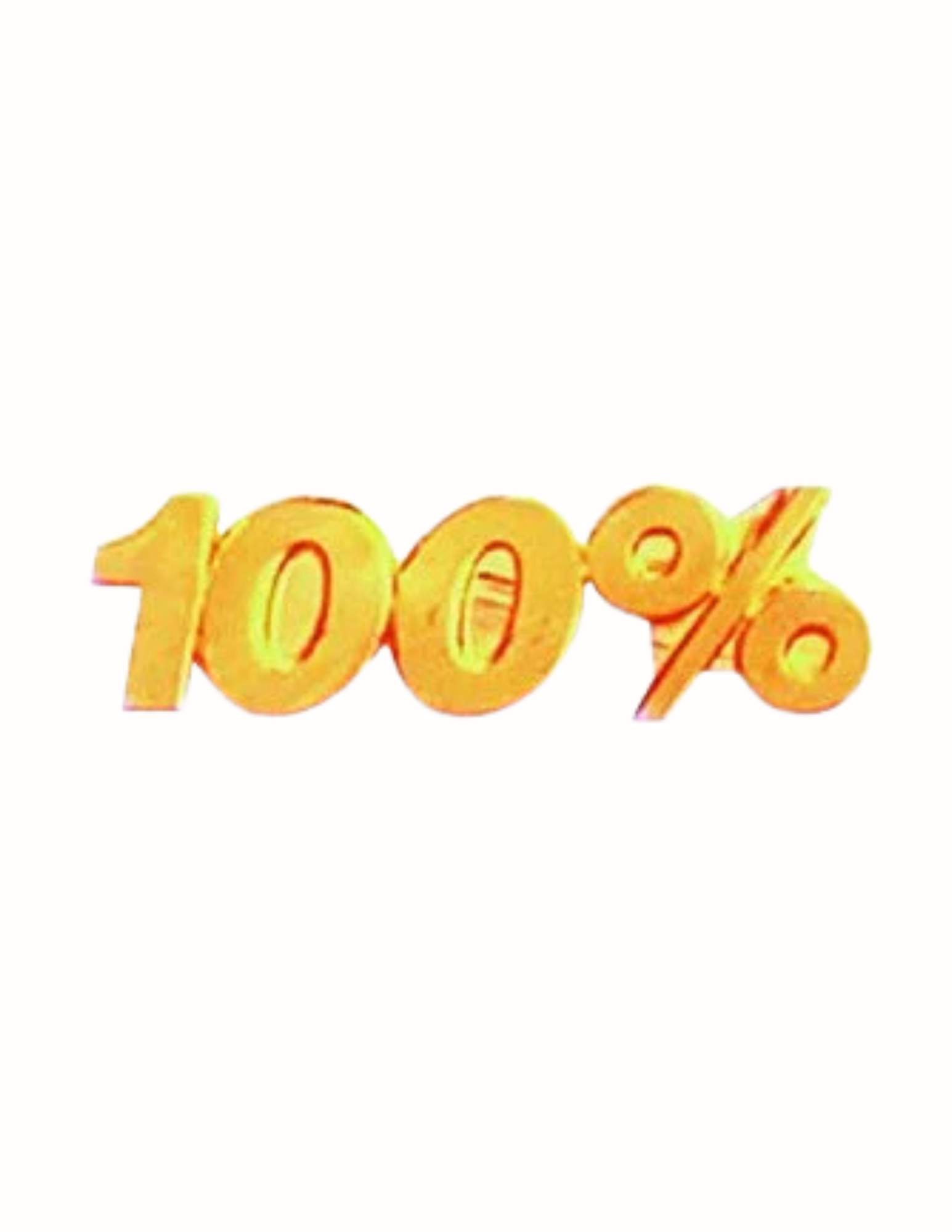 Gold 100% Service Pin