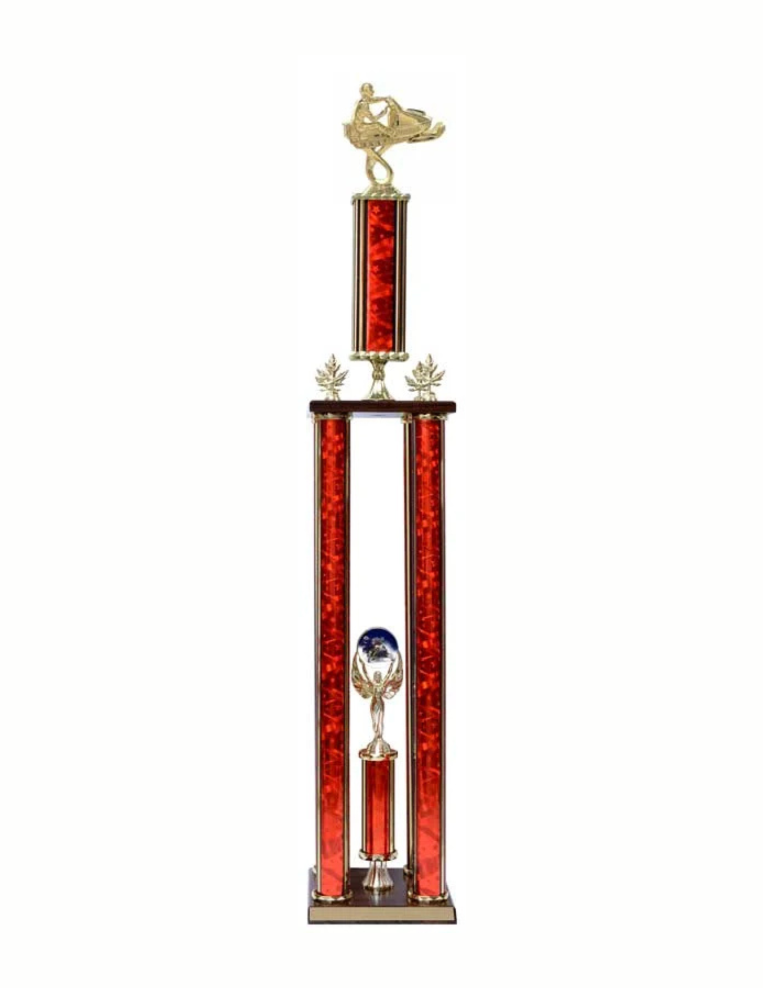 Snowmobile Large Trophy Assembled- 3 Sizes (Includes Engraving)
