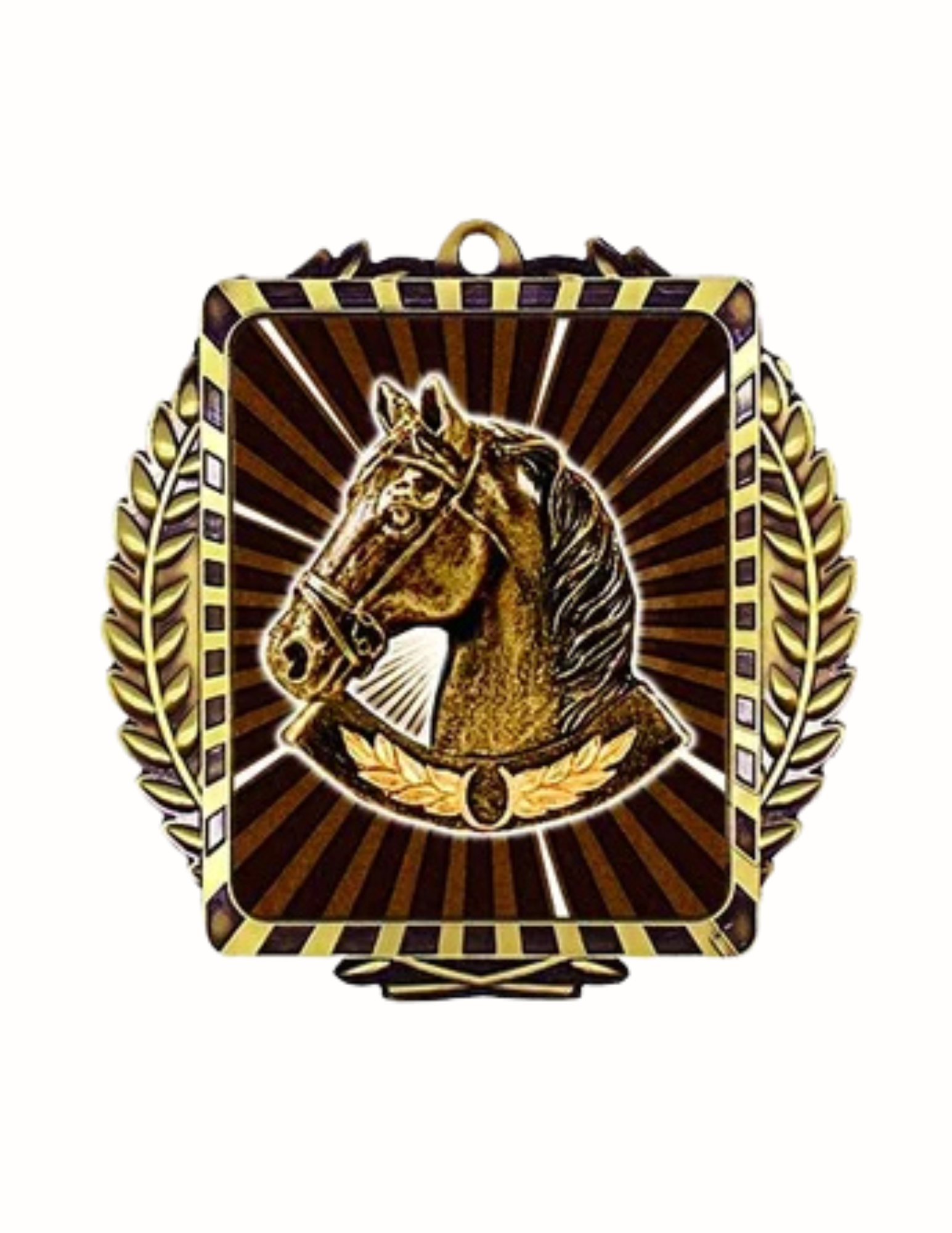 Lynx Horse Medal 3.5"x3.5" (Includes Ribbon)