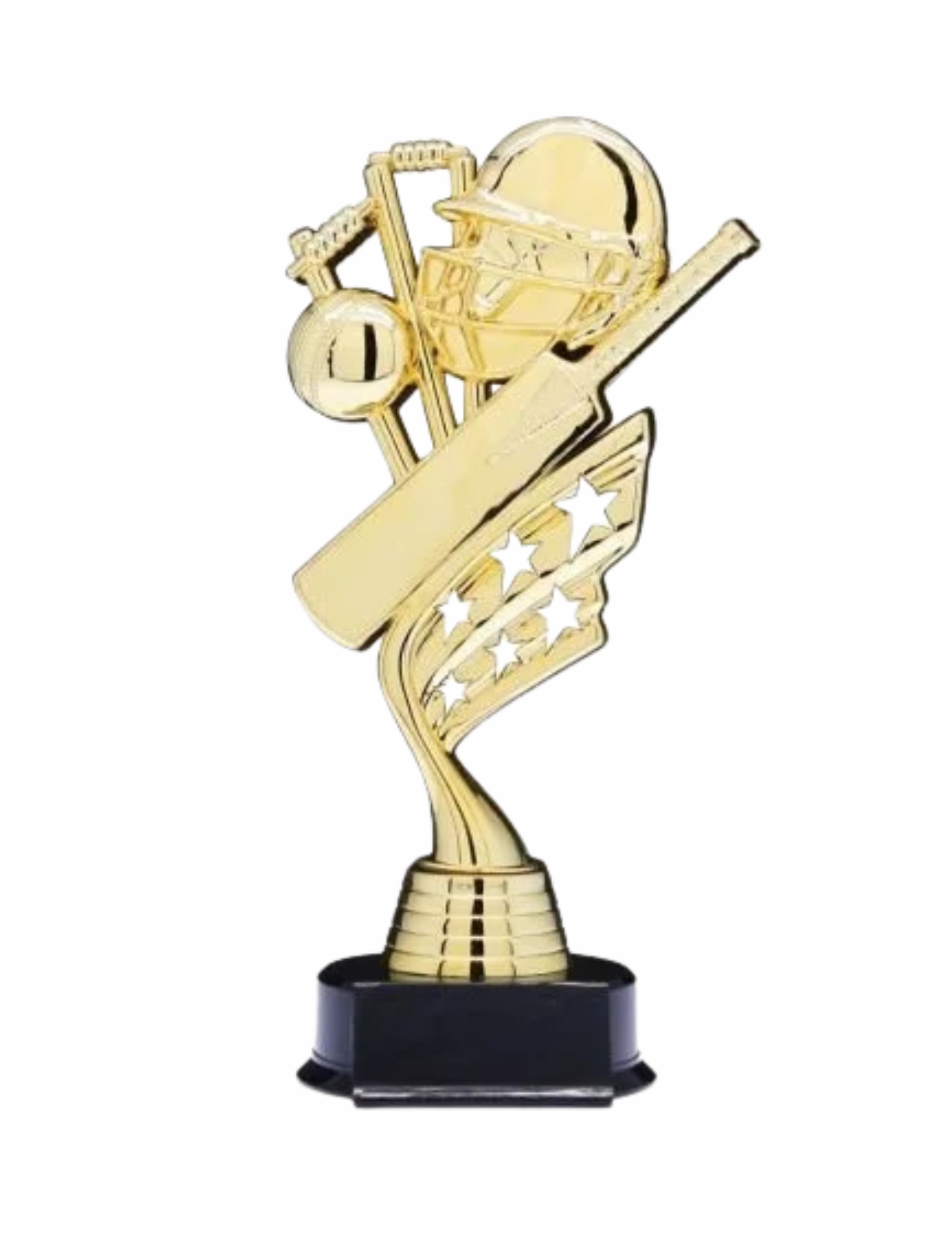 Helix Series Cricket Trophy 8.5"- 2 Finishes (Includes Engraving)
