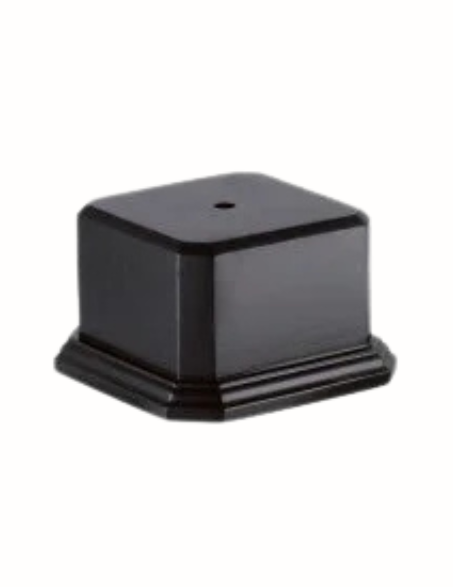 Black Wood Cup Base 3.25" Tall
