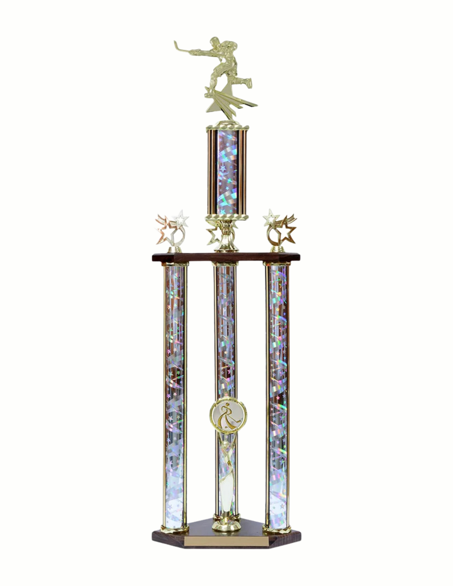 3 post set Hockey Trophy- 3 Sizes (Includes Engraving)
