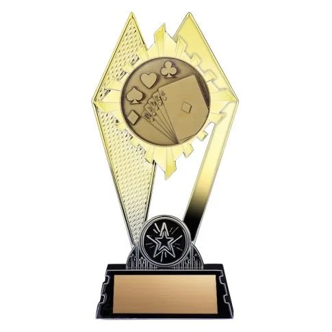 Citadel Poker Trophy- 2 Finishes, 3 Sizes (Includes Engraving)