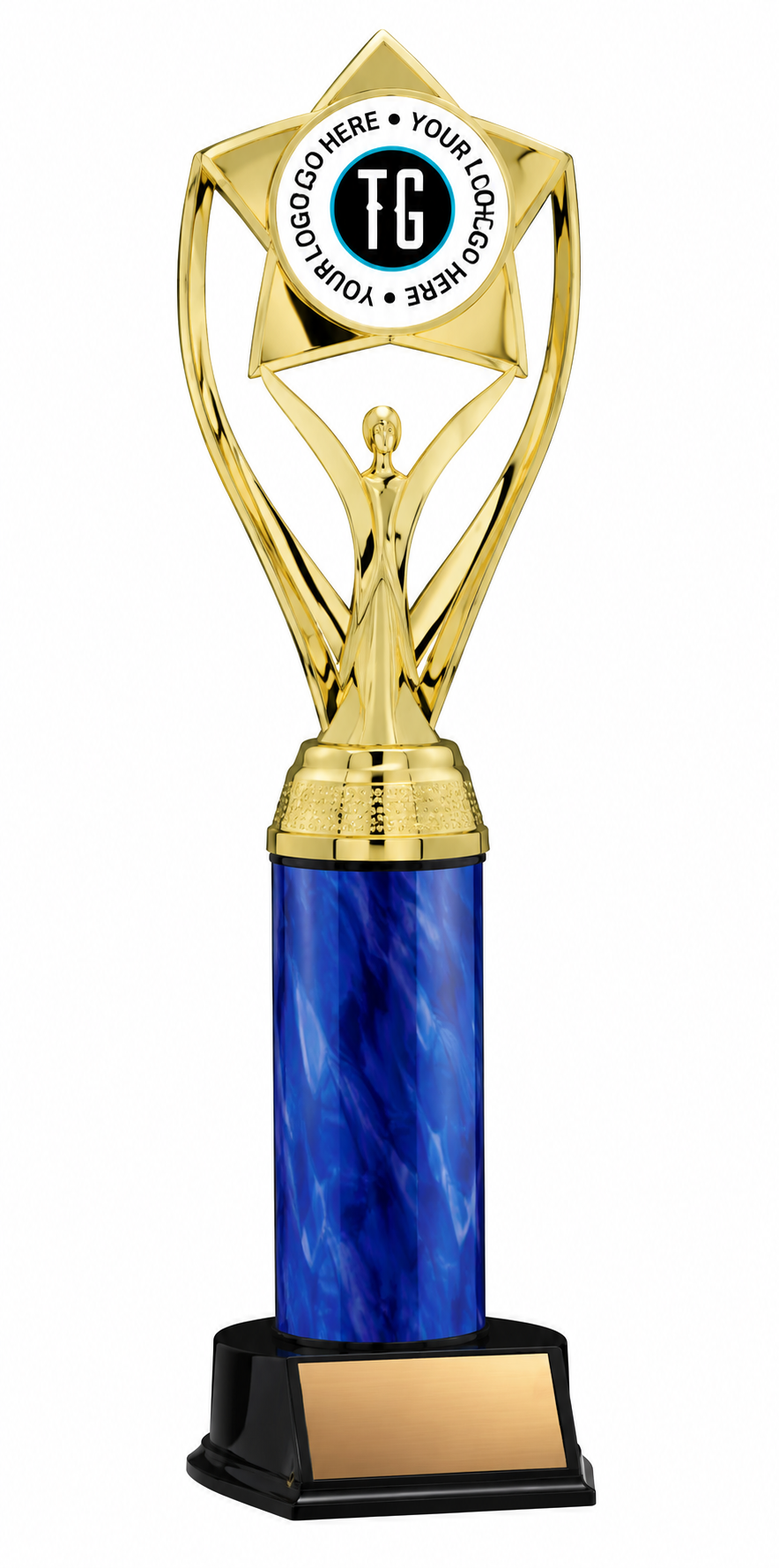 Rising Star Harmony Custom Trophy- 2 colors, 3 Sizes (Includes Engraving)