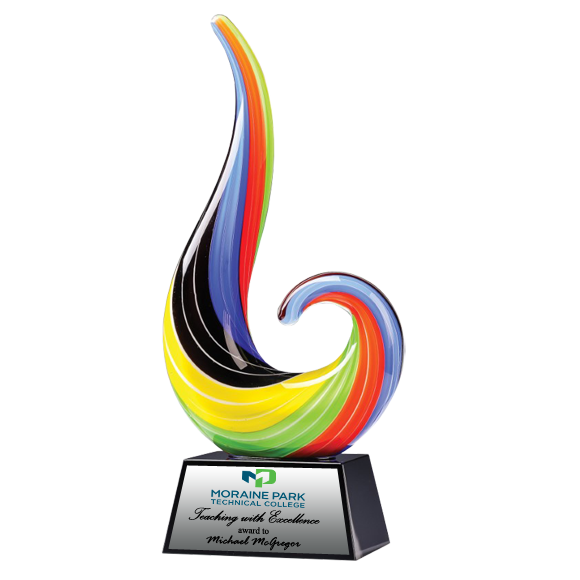 Pride Art Glass Award (Includes Engraving)