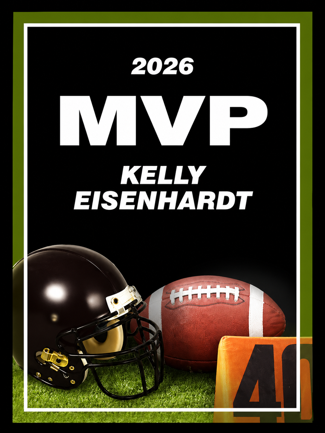 Graphic Football Plaque 8” x 10” (Includes Engraving)