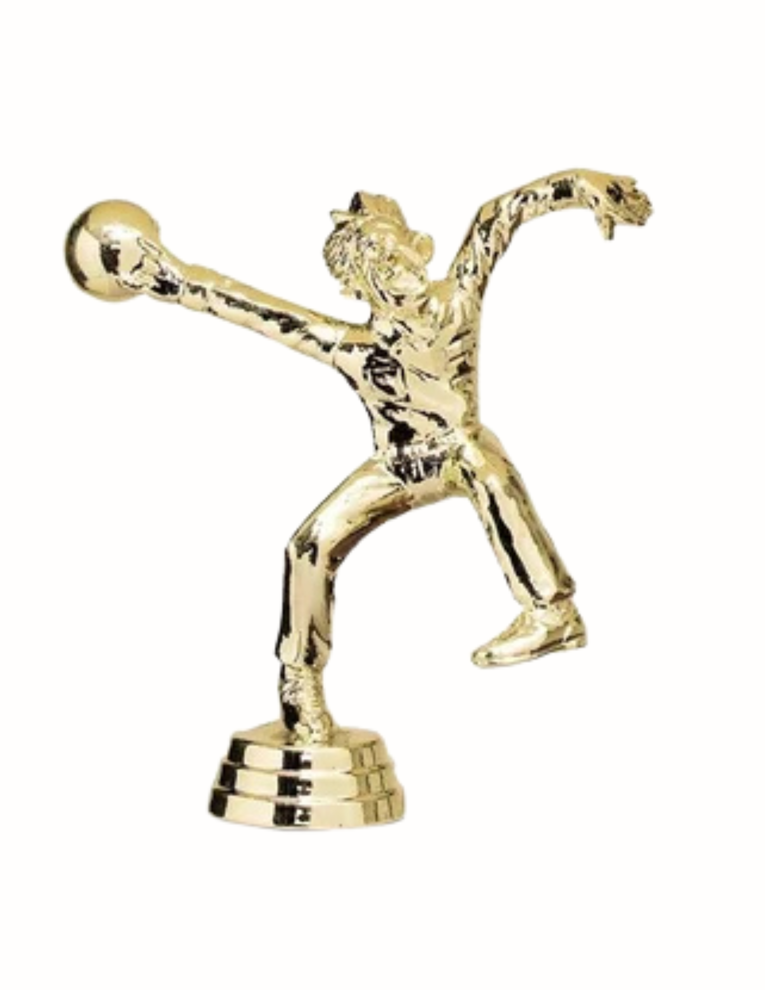 comic bowler trophy figure