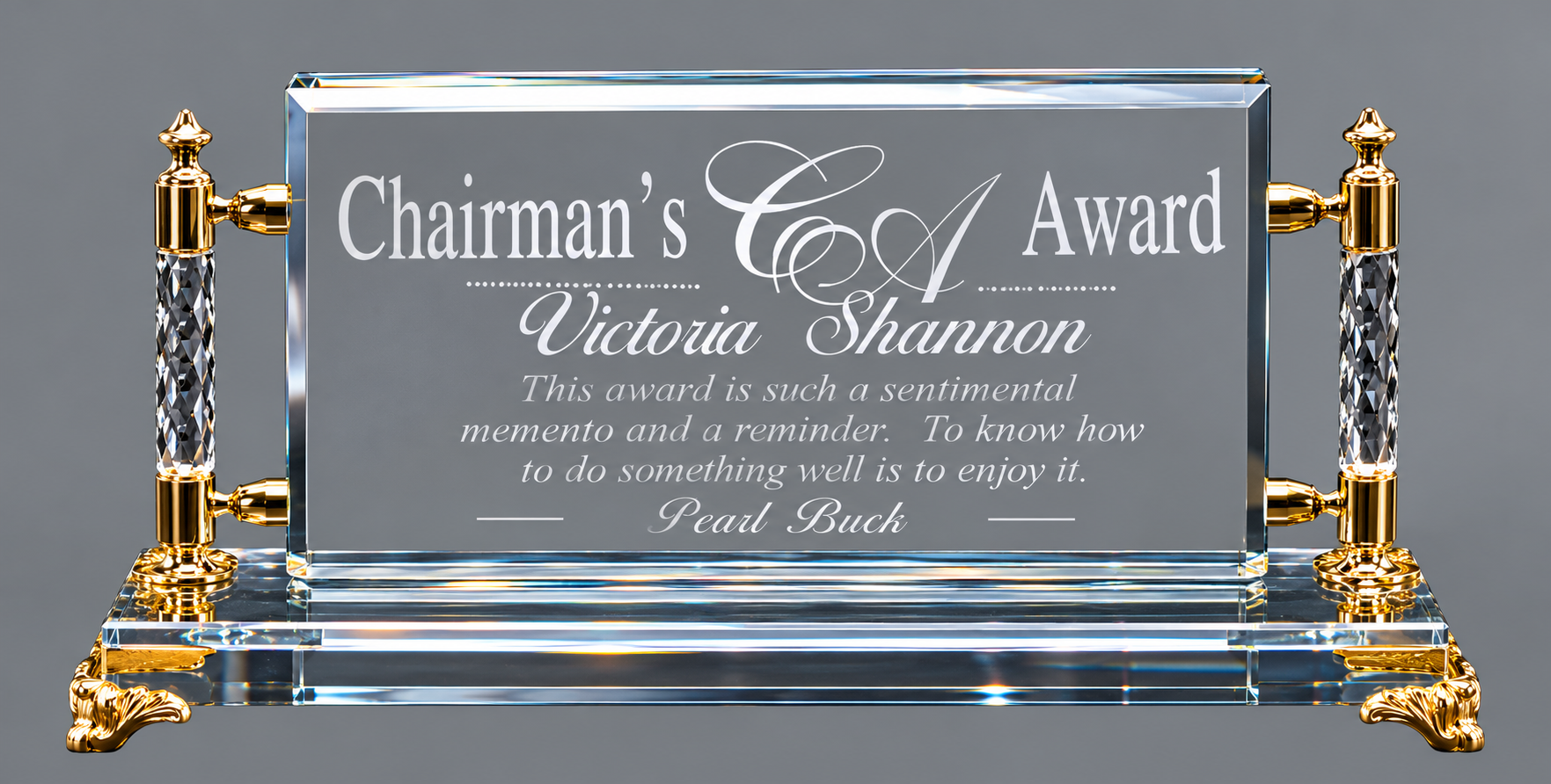 Elegant Pennington Award 11" x 5.75" (Includes Engraving)