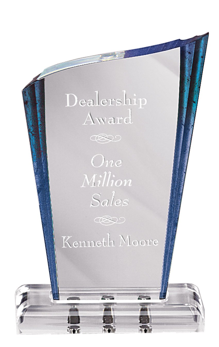 Wave Magnetic Stand Up Award 5.5"x8.75"- 3 Colors (2 Custom Options)