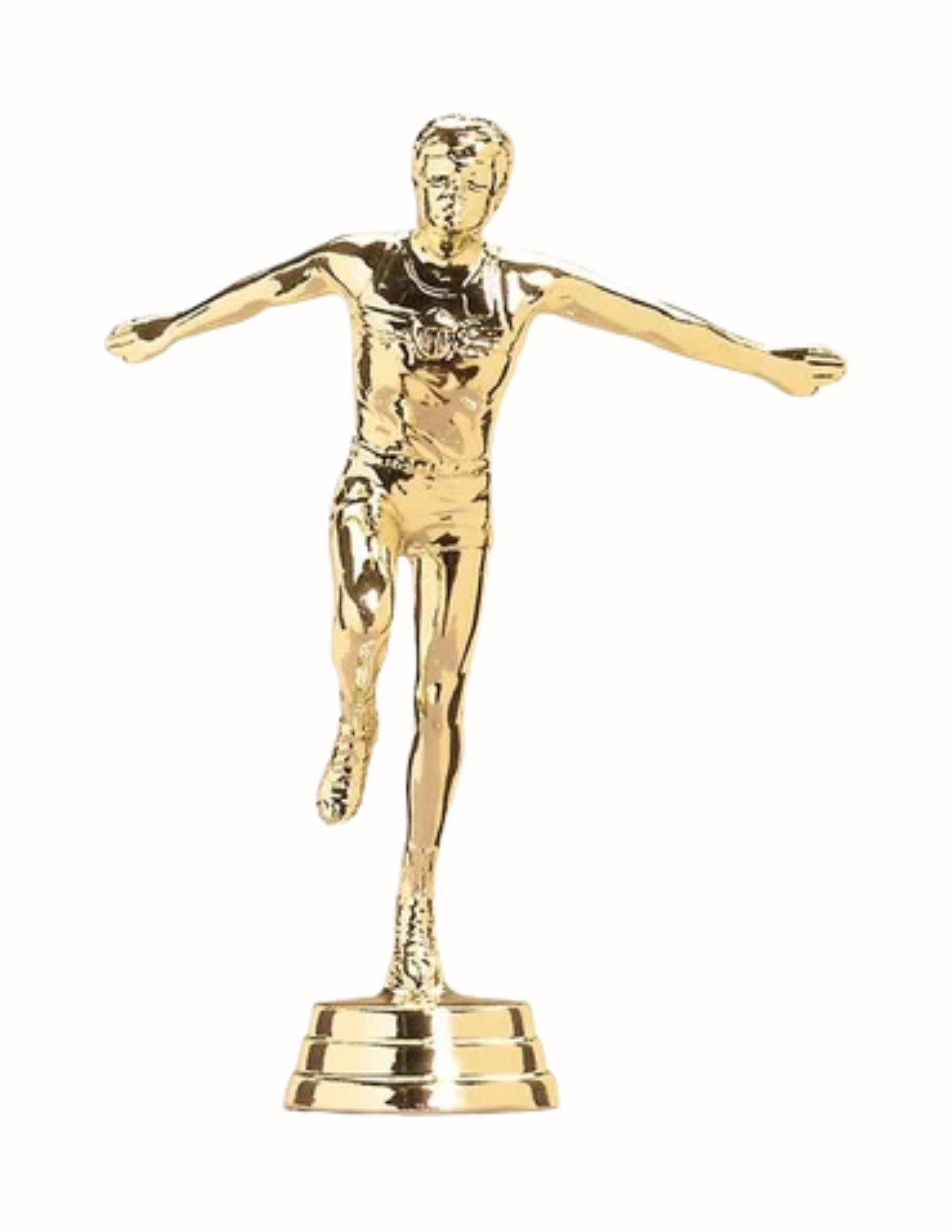 Male and Female Track Tape Breaking Trophy Topper