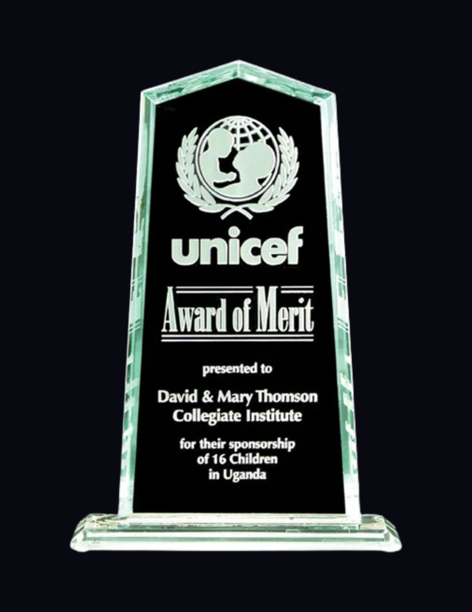 Banff Glass Award 3 Sizes (Includes Engraving)