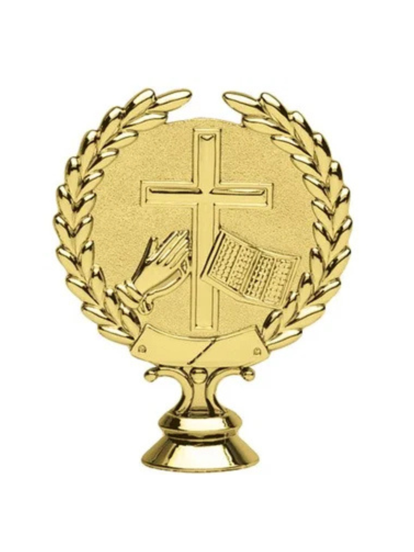 Wreath Cross Topper 4.5"- Figure