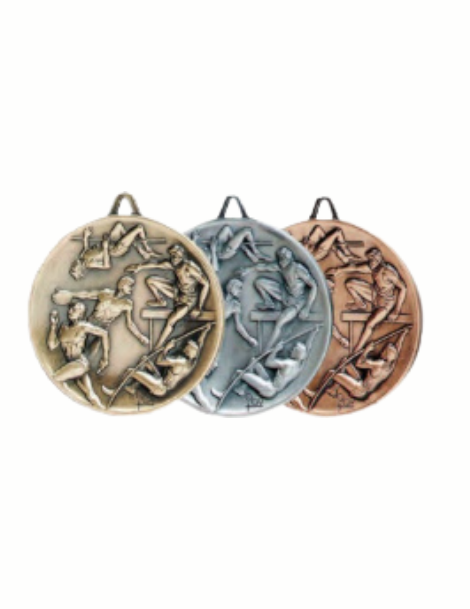 Heritage Male Track & Field Medal 2.5" (Includes Ribbon)