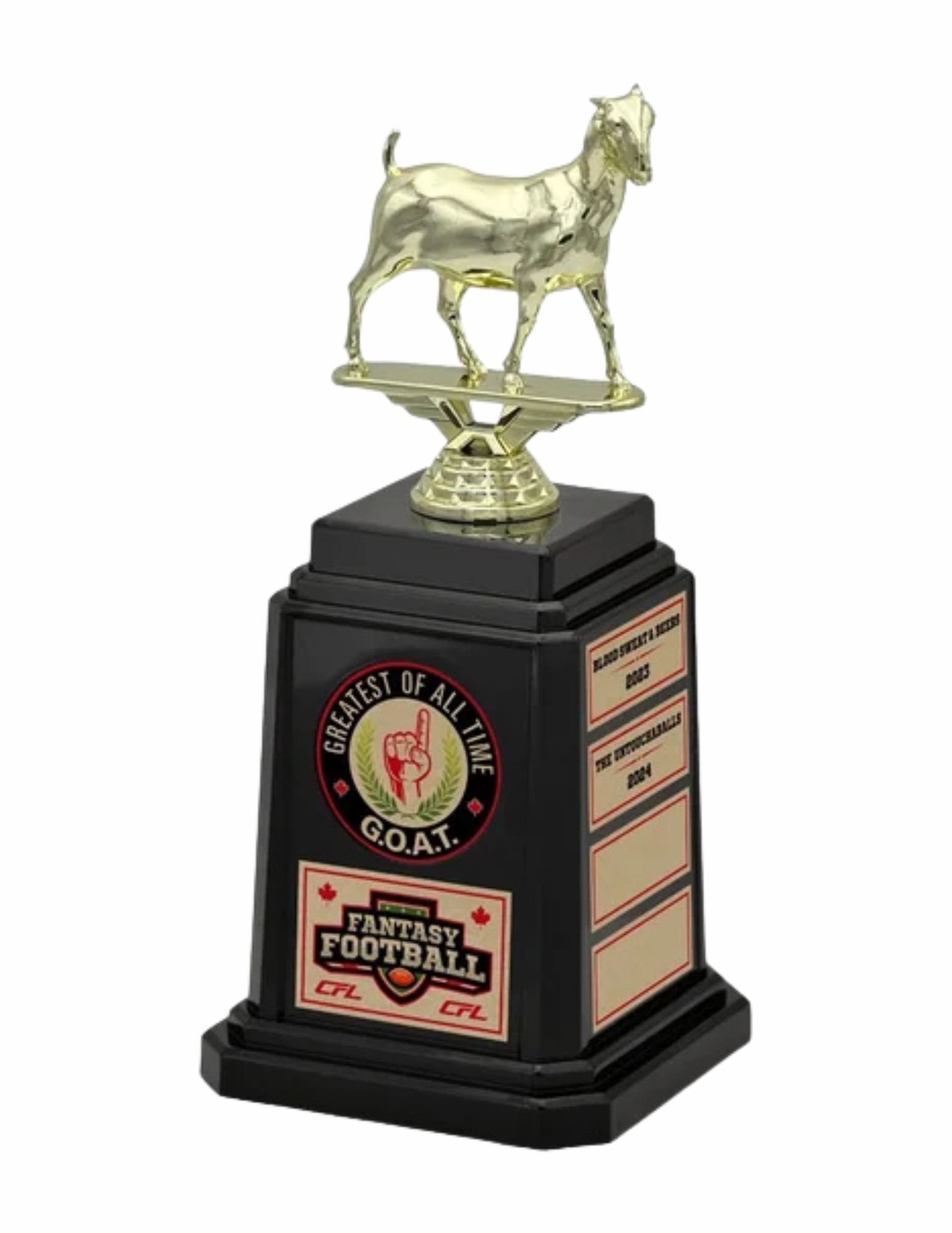 Goat - The G.O.A.T. Annual Trophy 10" (Includes Header Engraving)🐐