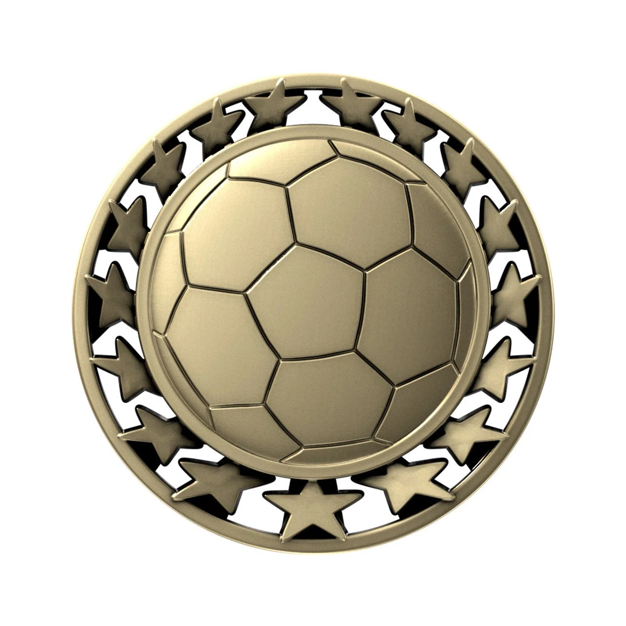 Soccer Star Medal 2.5" (Includes Ribbon)