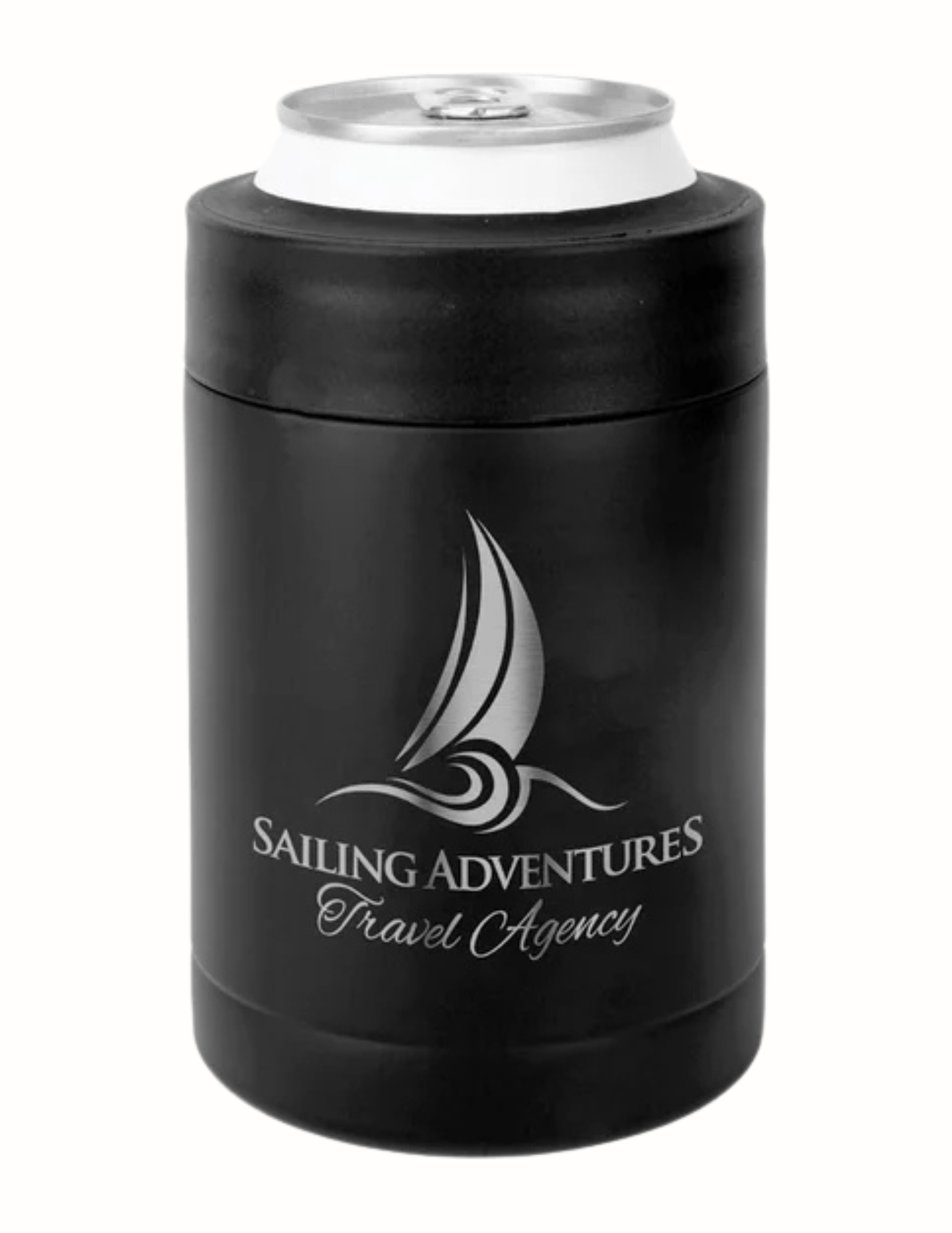 Polar Camel Matte Black Insulated Beverage Holder (Includes Engraving)