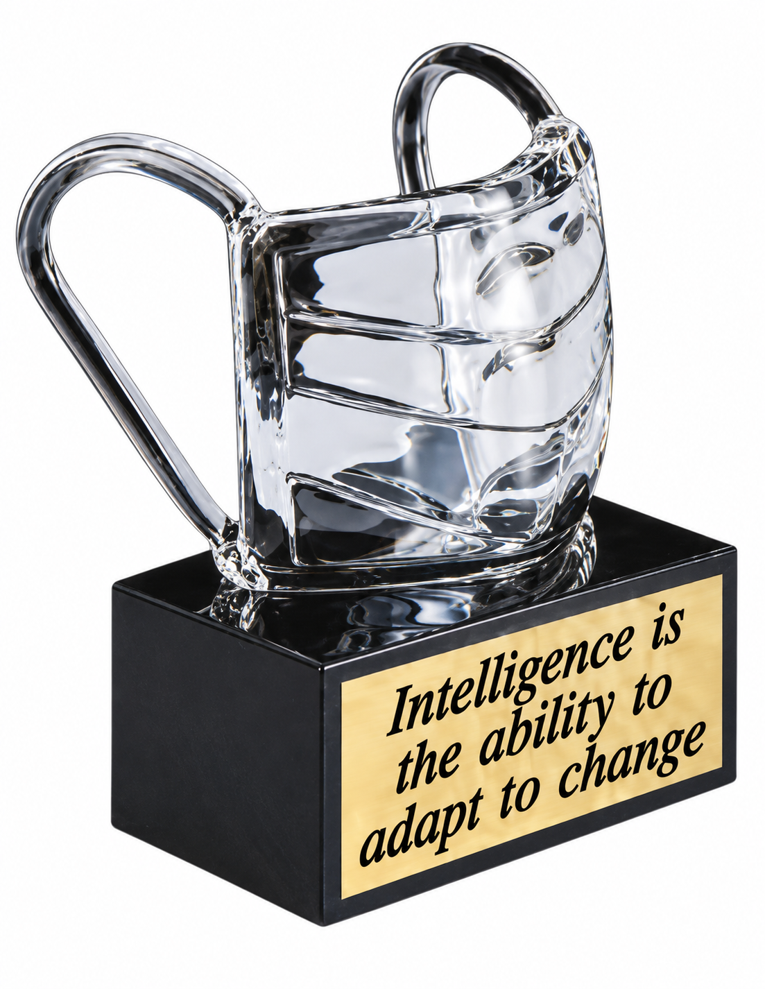 Medical Mask Optical Crystal Trophy