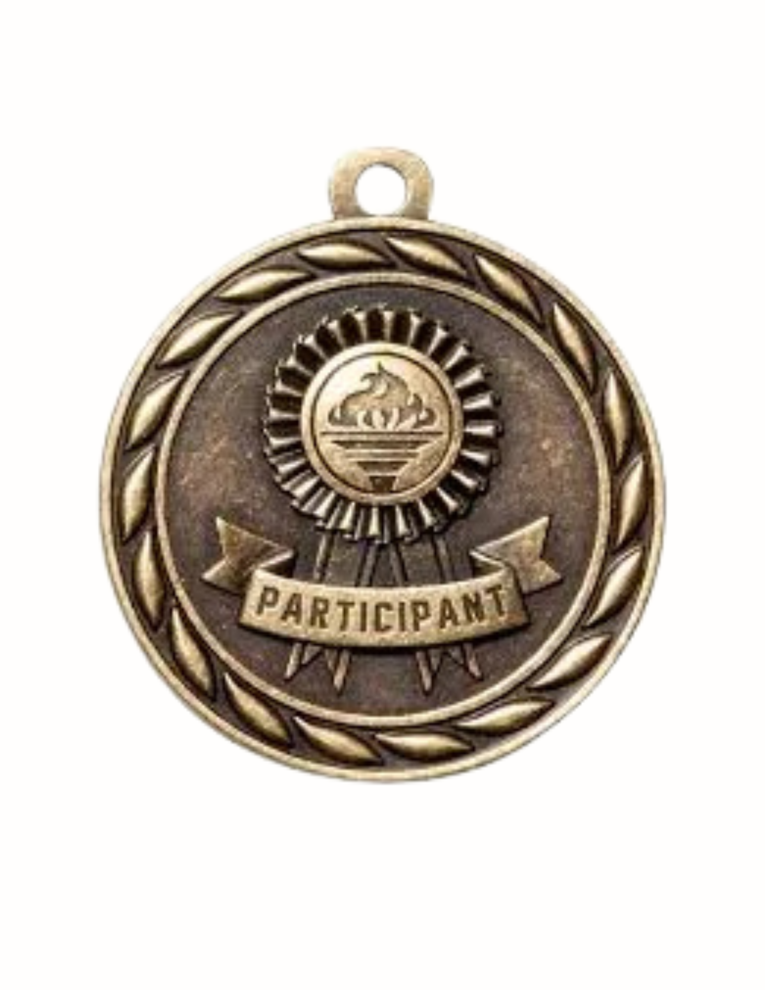 Classic Participant Medal 2" (Gold Only) (Includes Ribbon)